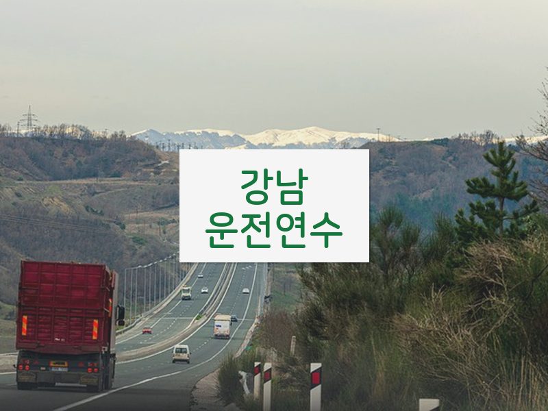 강남운전연수 후기
