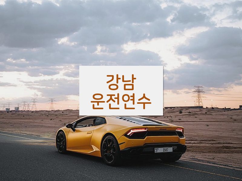 강남운전연수 후기