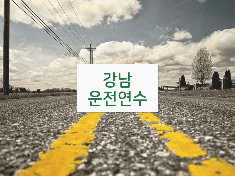 강남운전연수 후기