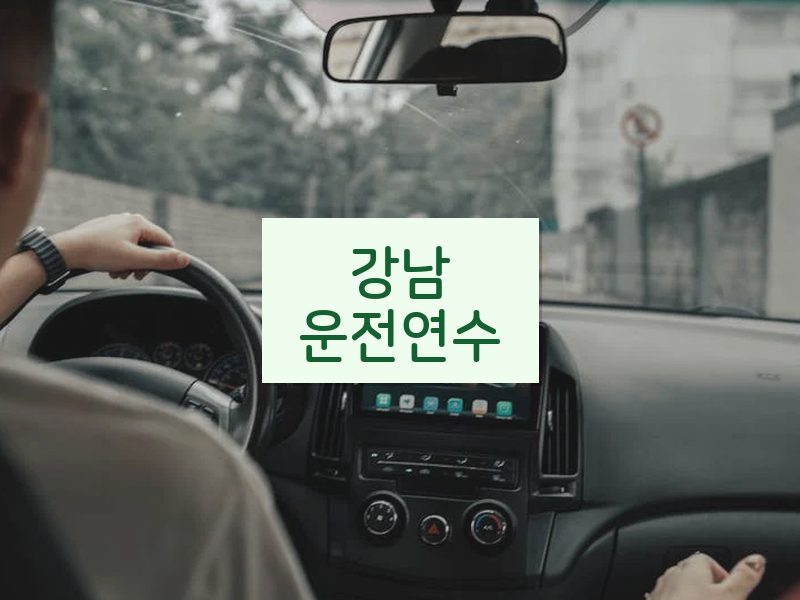 강남운전연수 후기