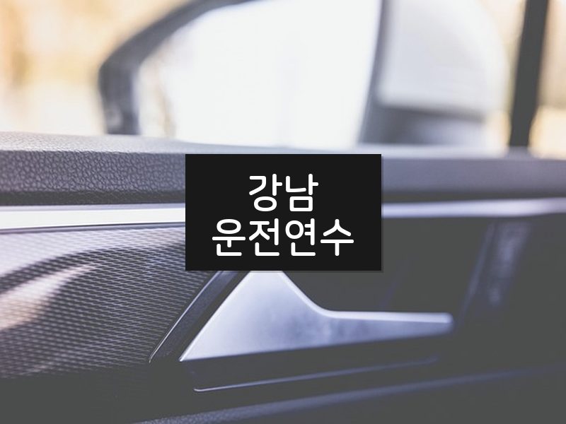 강남운전연수 후기