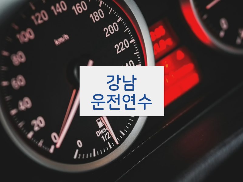 강남운전연수 후기