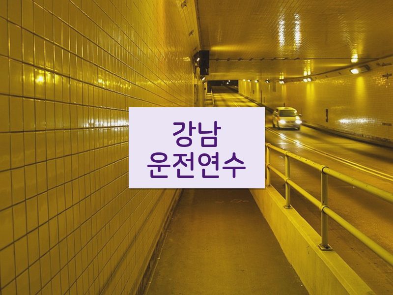 강남운전연수 후기