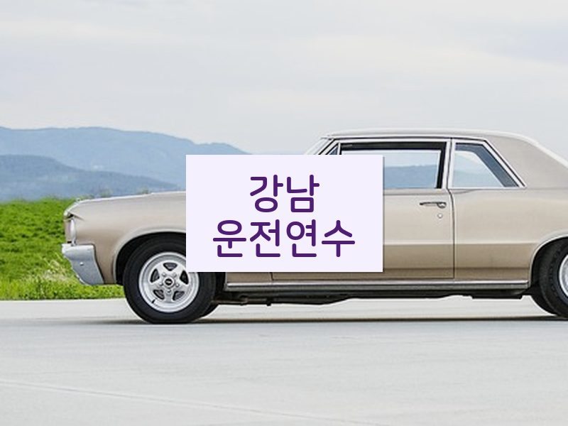 강남운전연수 후기