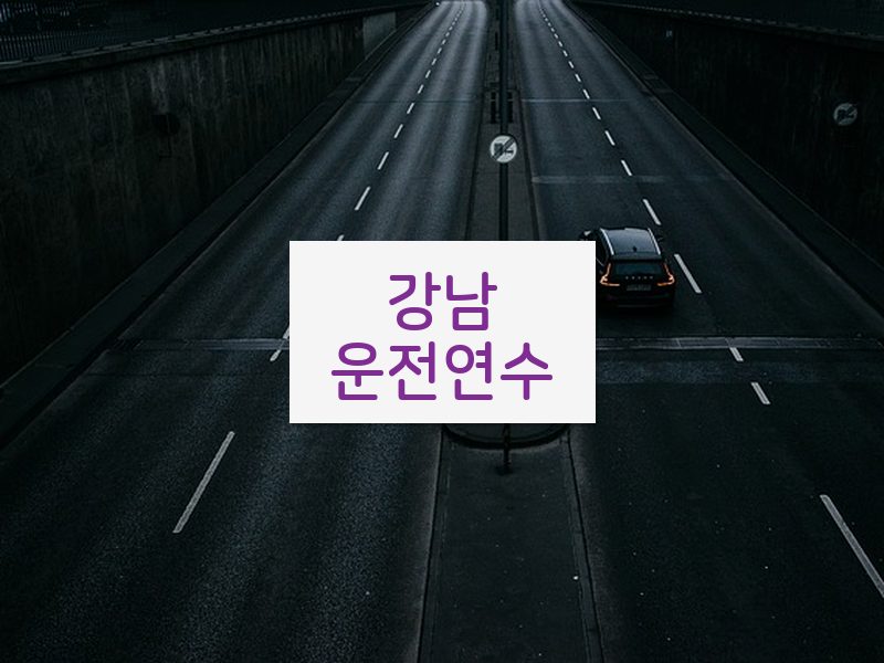강남운전연수 후기