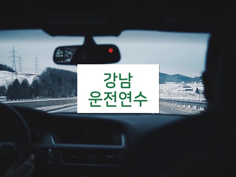 강남운전연수 후기