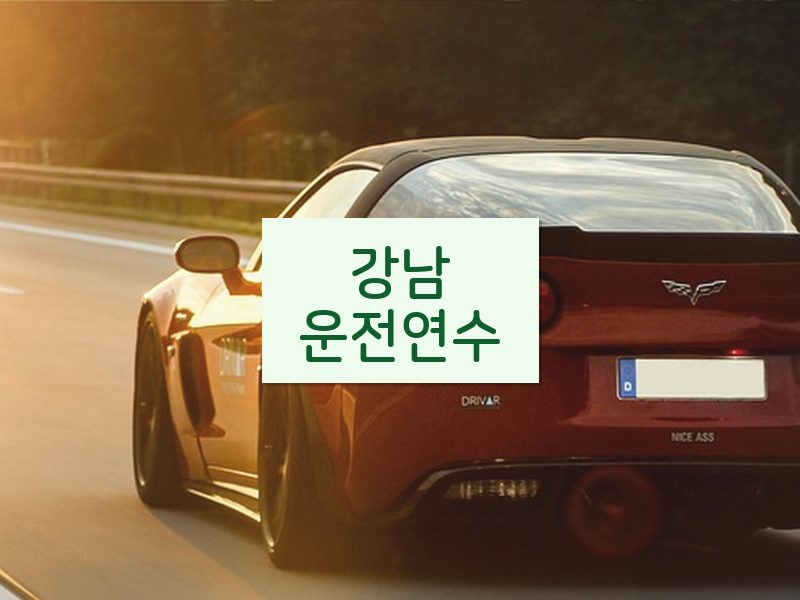 강남운전연수 후기