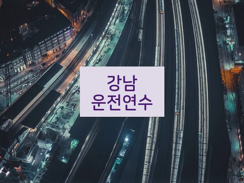 강남운전연수 후기