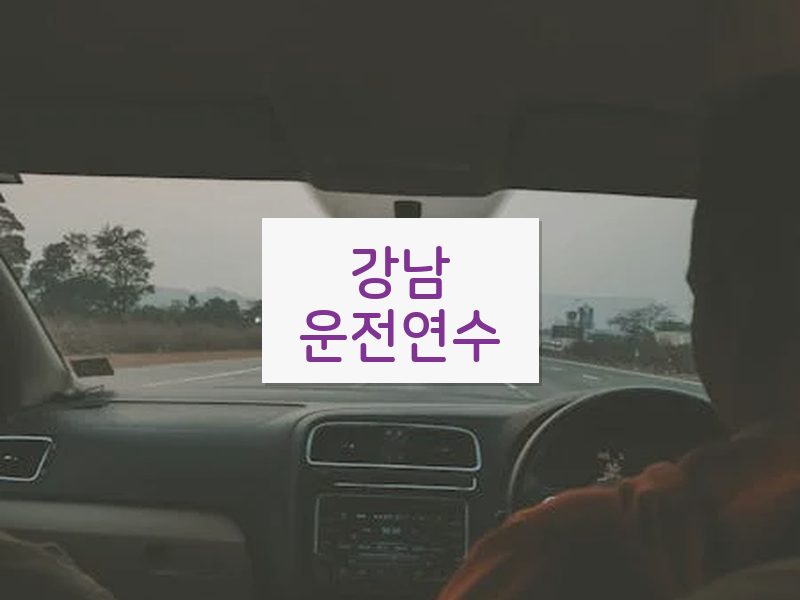강남운전연수 후기