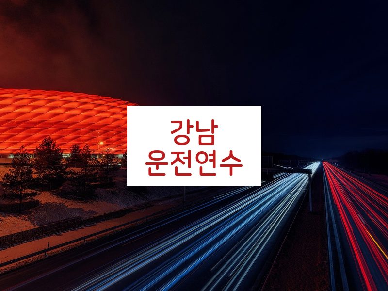 강남운전연수 후기