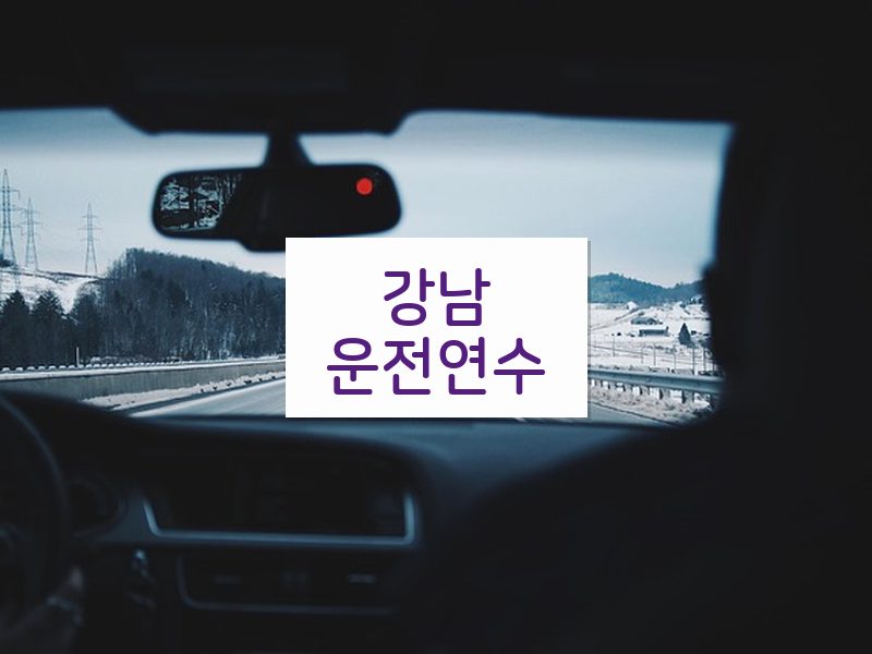 강남운전연수 후기