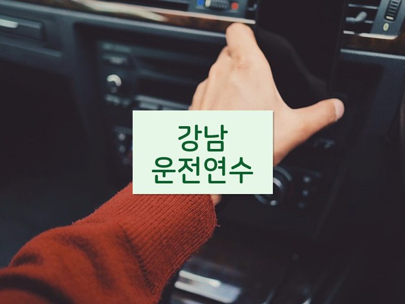 강남운전연수 후기