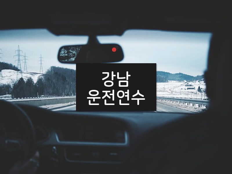 강남운전연수 후기