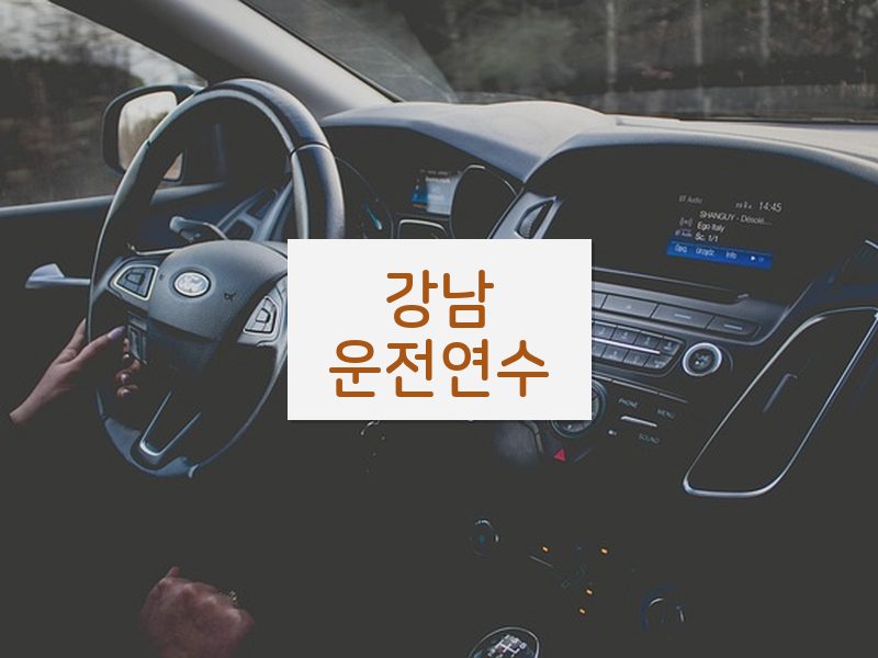 강남운전연수 후기
