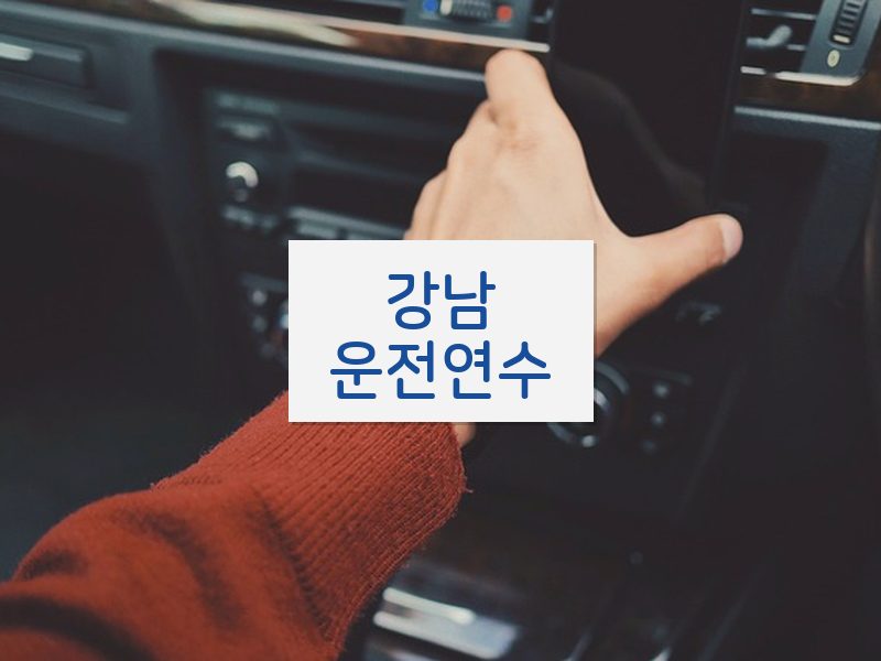 강남운전연수 후기