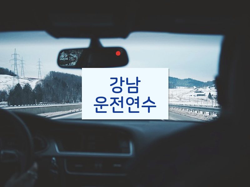 강남운전연수 후기