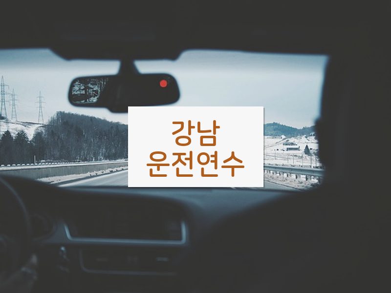 강남운전연수 후기