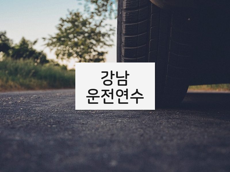 강남운전연수 후기