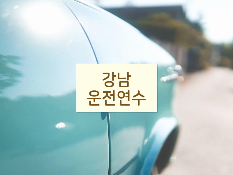 강남운전연수 후기