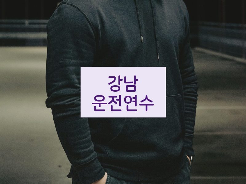 강남운전연수 후기