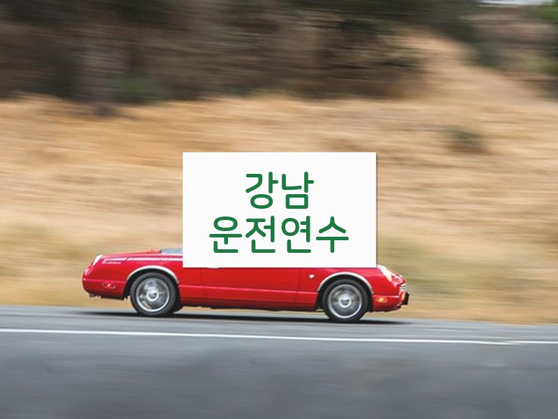 강남운전연수 후기