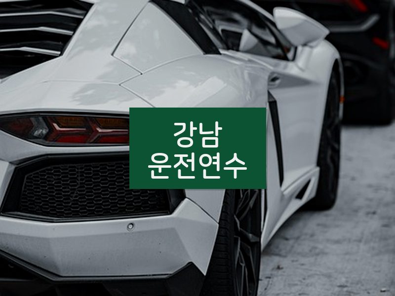강남운전연수 후기