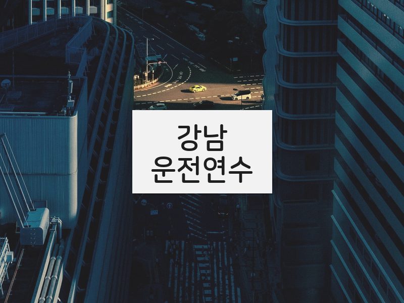 강남운전연수 후기