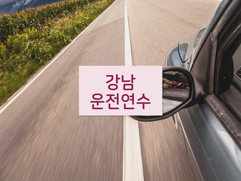 강남운전연수 후기