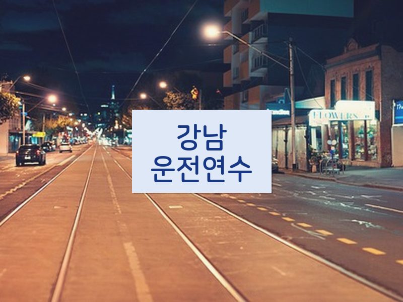 강남운전연수 후기