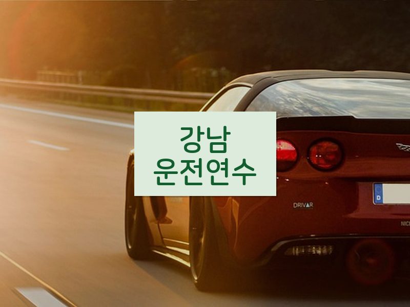 강남운전연수 후기