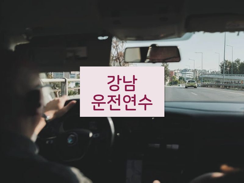 강남운전연수 후기