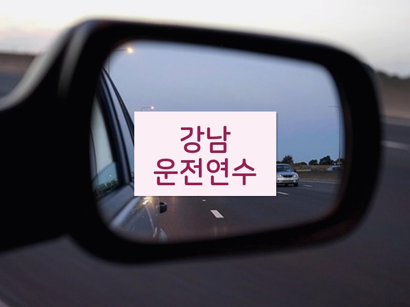 강남운전연수 후기