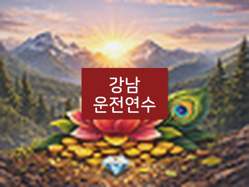 강남운전연수 후기