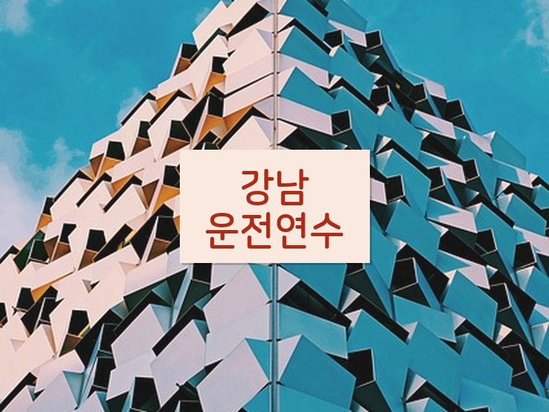 강남운전연수 후기
