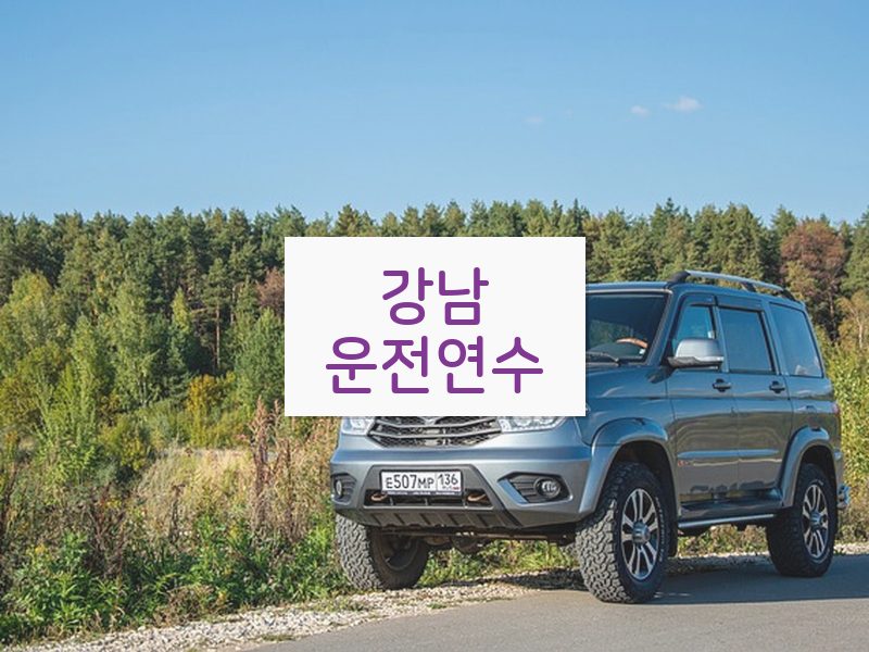 강남운전연수 후기