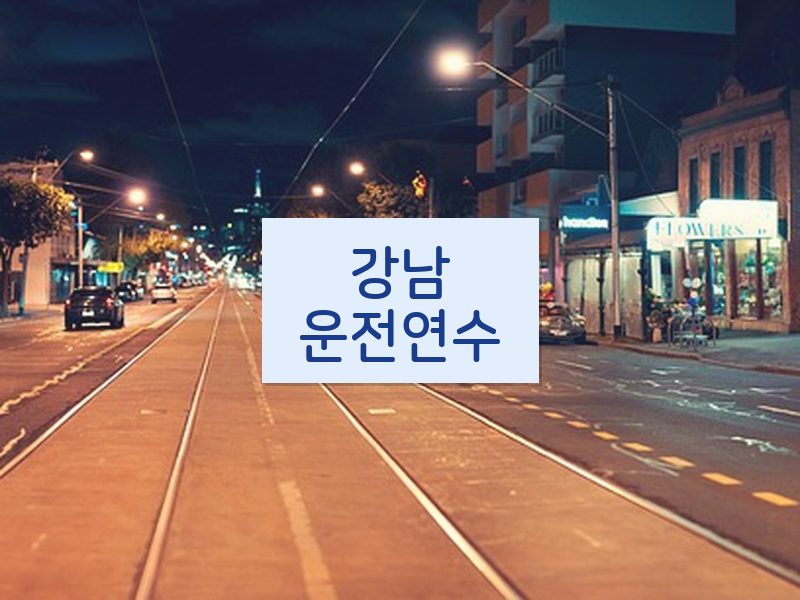 강남운전연수 후기
