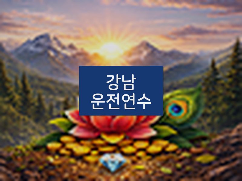 강남운전연수 후기