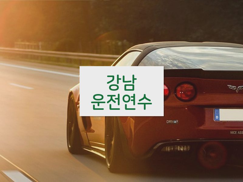 강남운전연수 후기