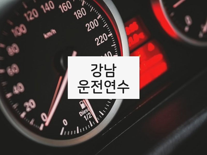 강남운전연수 후기