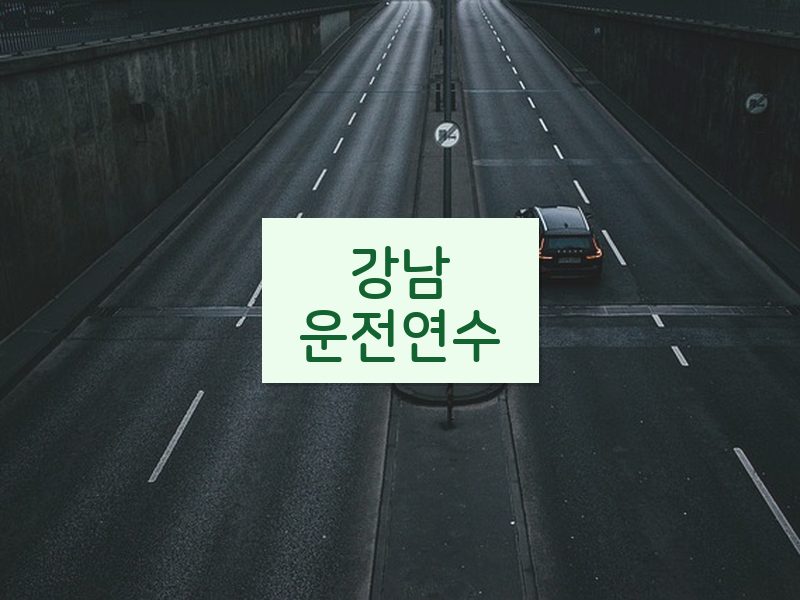 강남운전연수 후기