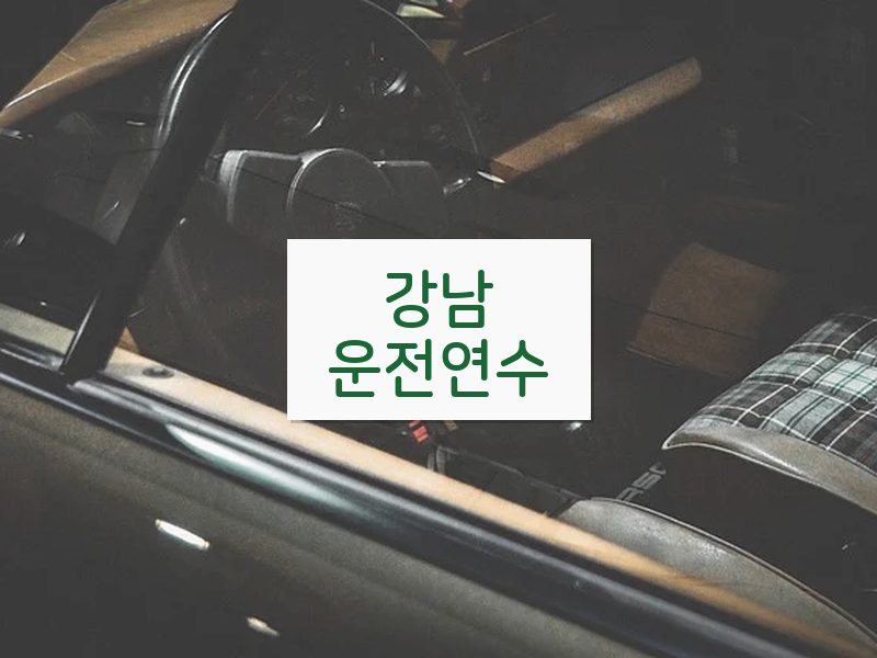 강남운전연수 후기