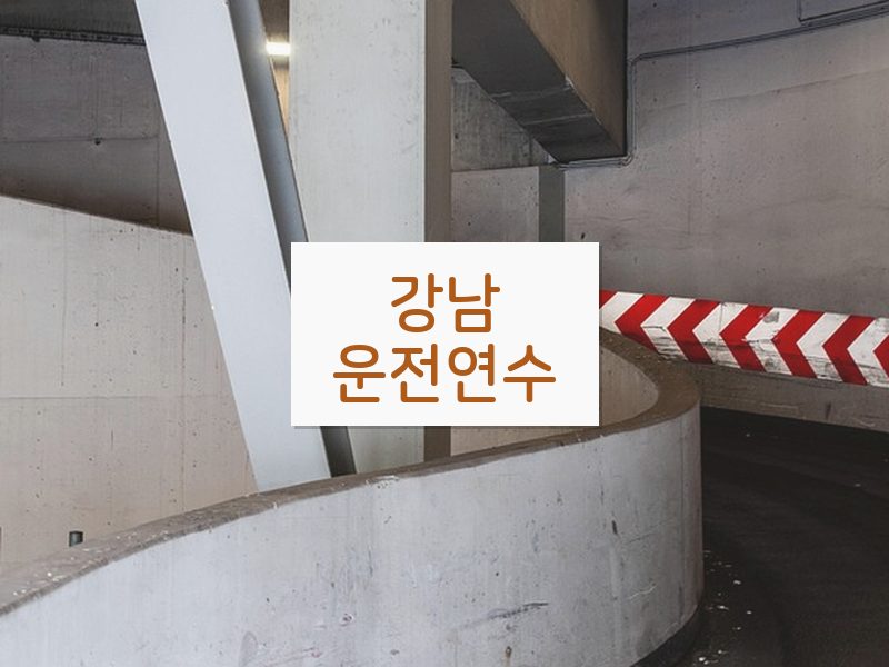 강남운전연수 후기