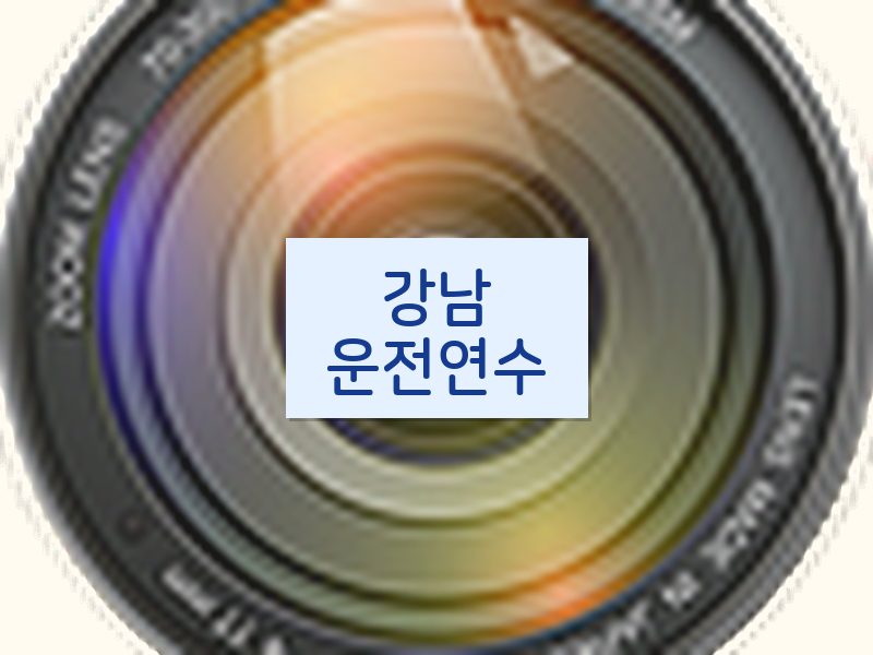강남운전연수 후기