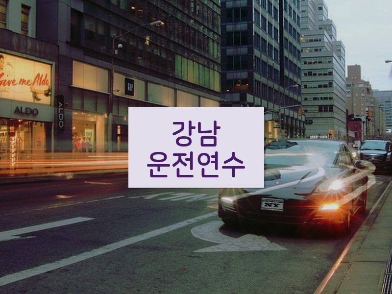 강남운전연수 후기