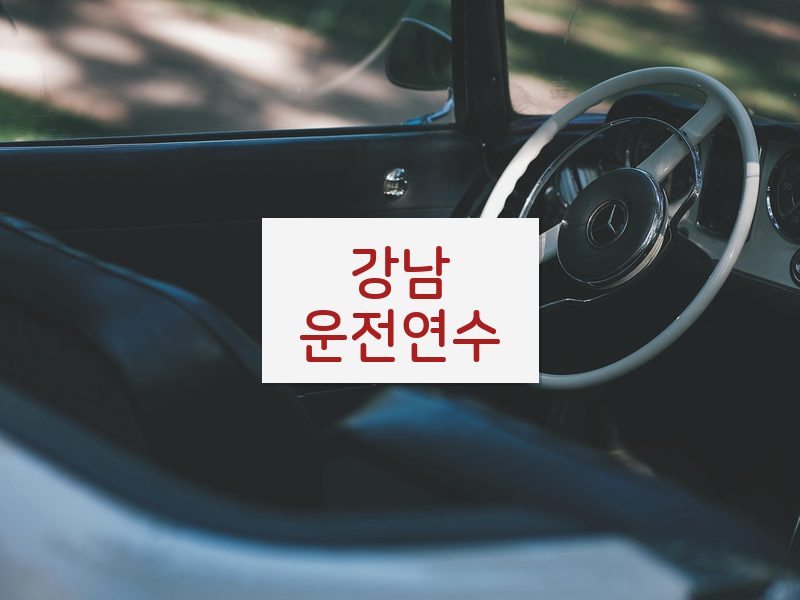 강남운전연수 후기