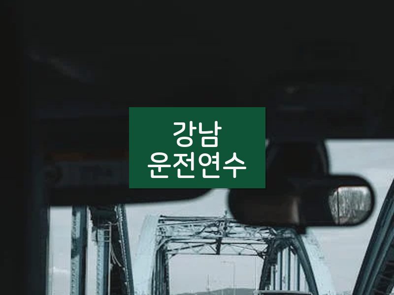 강남운전연수 후기