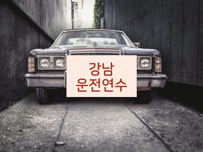 강남운전연수 후기