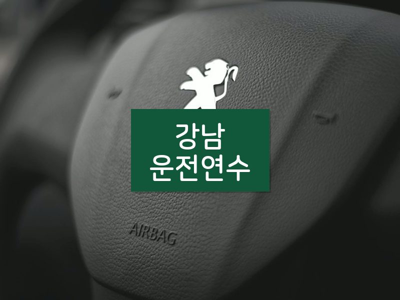 강남운전연수 후기