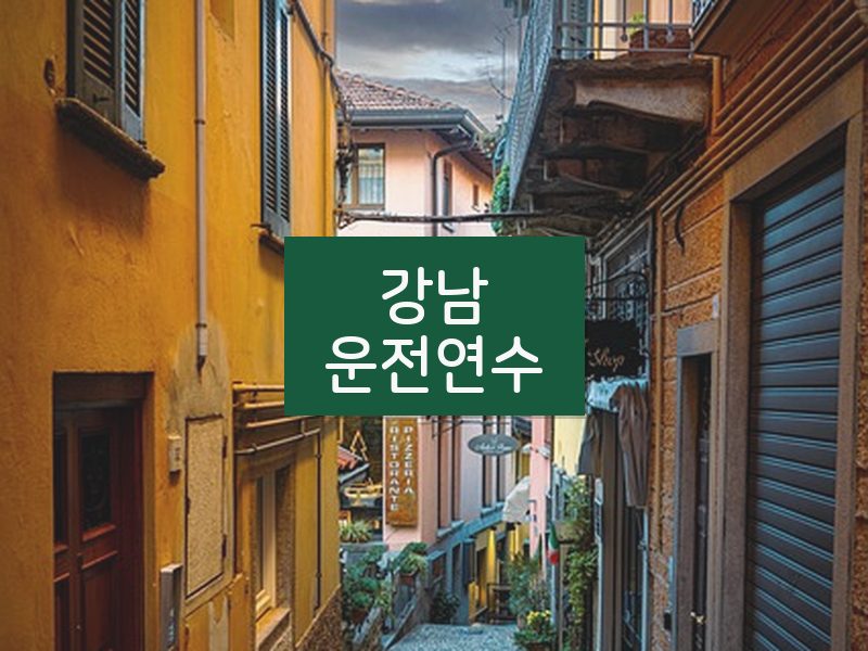 강남운전연수 후기