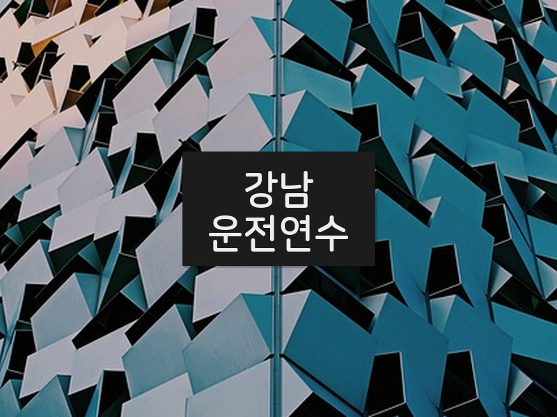 강남운전연수 후기